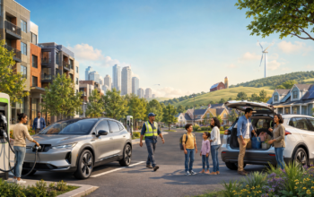 Sustainable community with green mobility